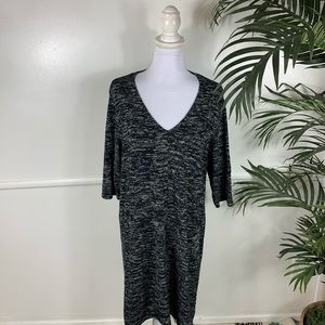 J. Jill Sweater Dress V Neck Womens Plus 2X